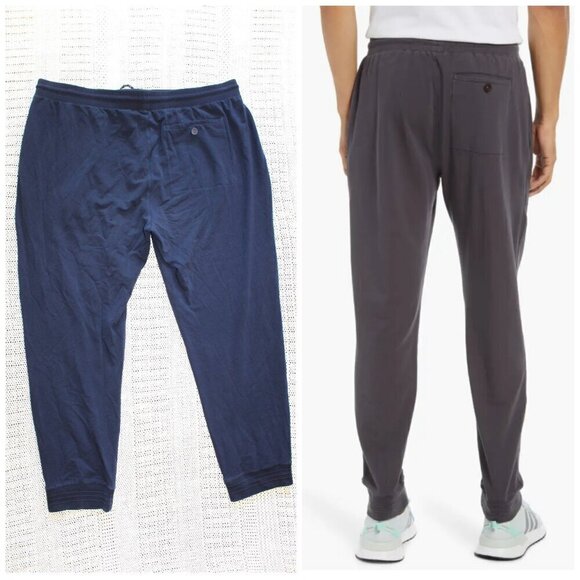 Rhone Bolinas Beach Men Jogger Navy Blue Pants Size XXL elastic drawstring waist - Picture 2 of 12